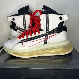 Nike Air Max 720 Saturn White, Black & Red AO2110-100 Size 7